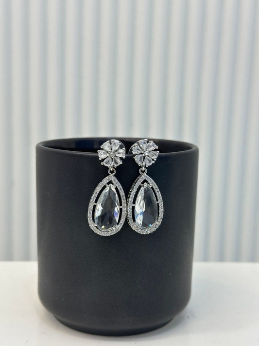 American Diamond Earring in White