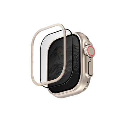 Uniq Optix Duo Pro Watch Ultra Anti-Reflective Glass Protector & Stainless Steel Bezel