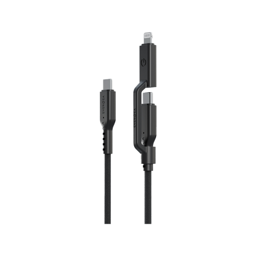 Energea Flow Duo 2-In-1  C To C + Lightning Cable, 480Mbps, 240W, 1.5M