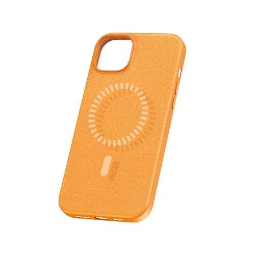 Baseus Fauxther Series Magnetic Case For Iphone 15 Pro - Sunset Orange