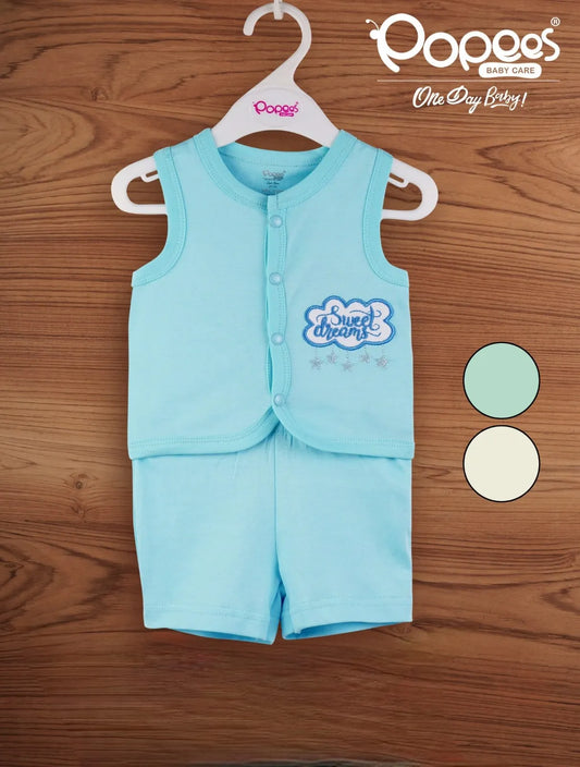 Sleeveless Top & Shorts Set (Clear Water)