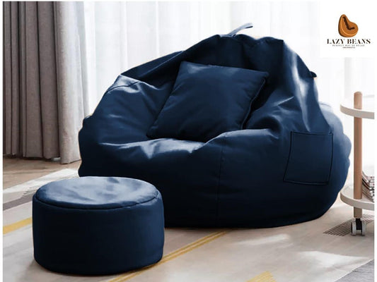 Lazy Beans -Bean Bag (Navy Blue)