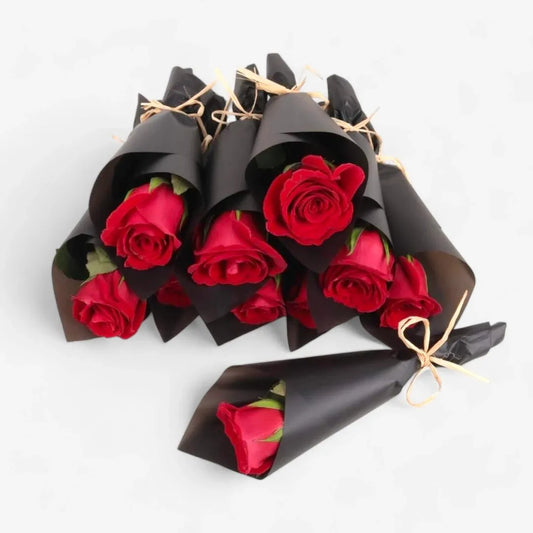 Elegant Red Rose Mini Bouquet Gift Set (10pcs)