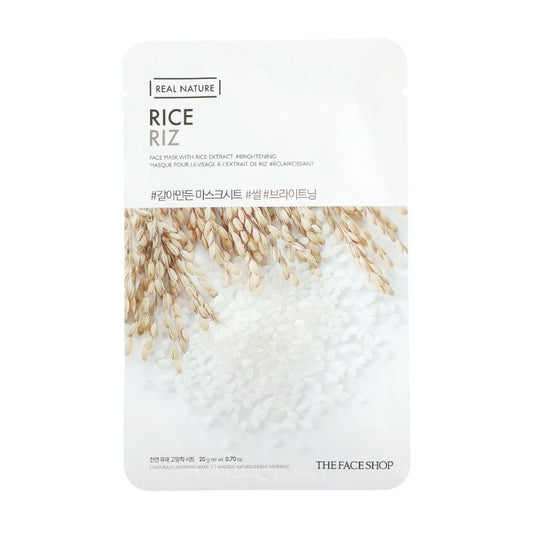 The face shop Real Nature Rice Face Mask(Gz)