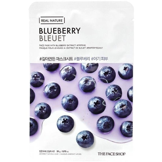 Real Nature Mask Sheet Blueberry 2017