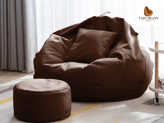 Lazy Beans -Bean Bag (Dark Brown)