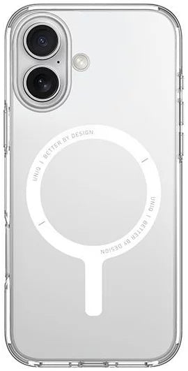 Uniq Hybrid Iphone 16 (2024) 6.1 Magclick Charging Clario (Eco) - Lucent (Clear)