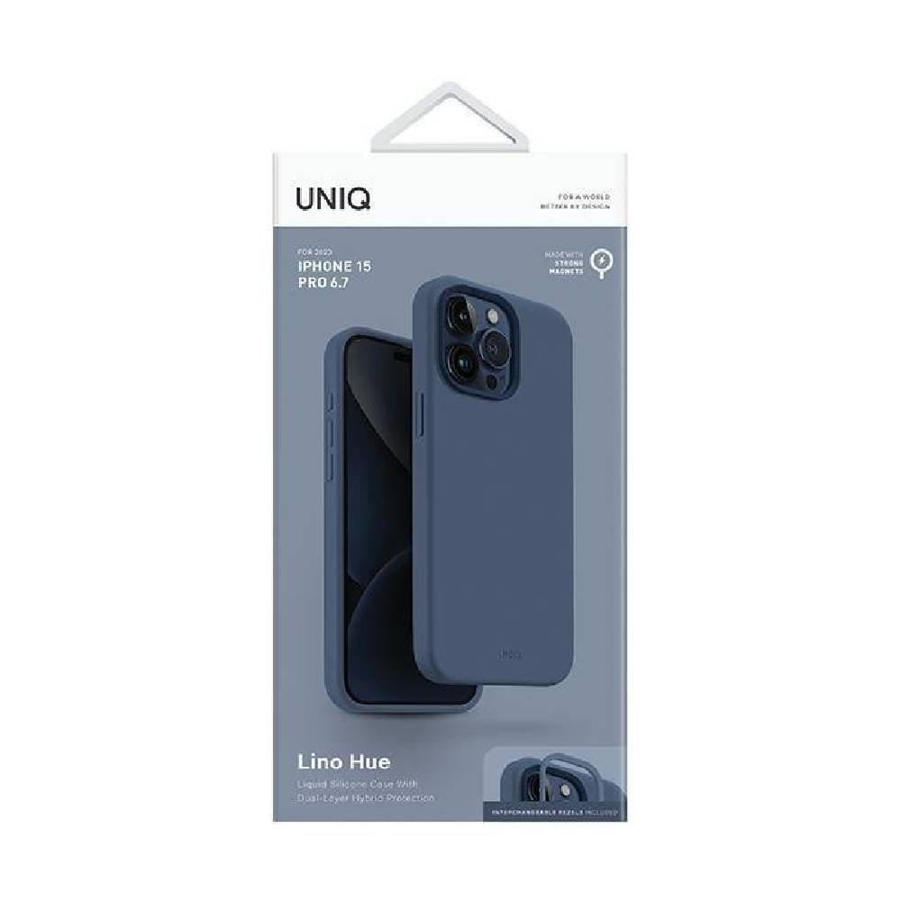 Uniq Hybrid Lino Hue MagSafe Case for iPhone 15 Pro Max