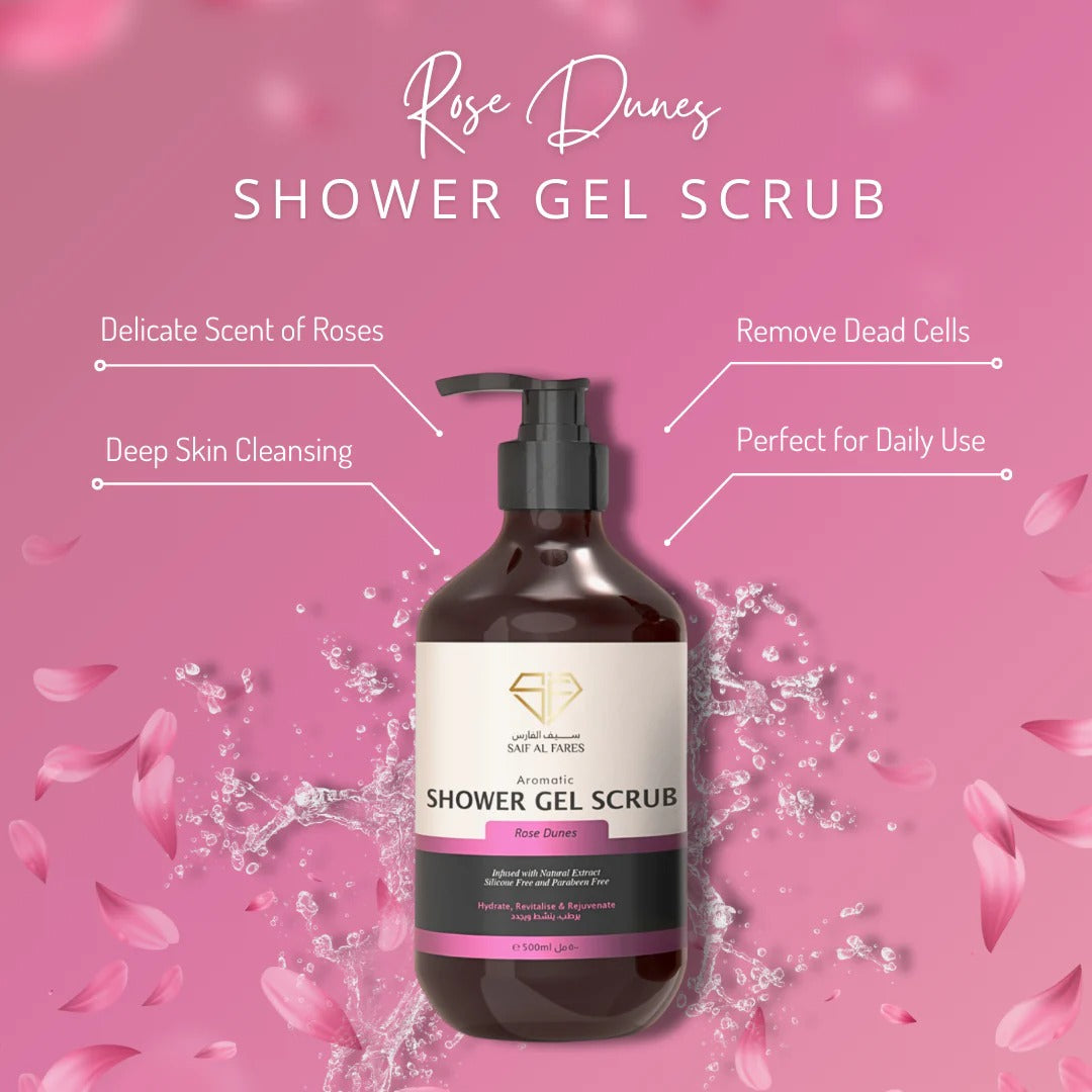 Aromatic Shower Gel Scrub Rose Dunes 500ml