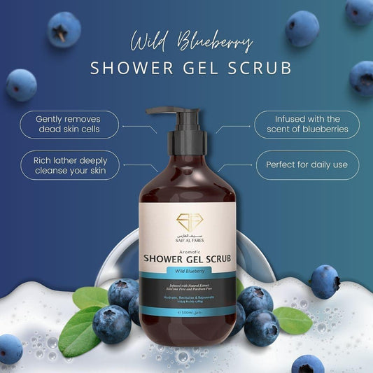 Aromatic Shower Gel Scrub Wild Blueberry 500ml