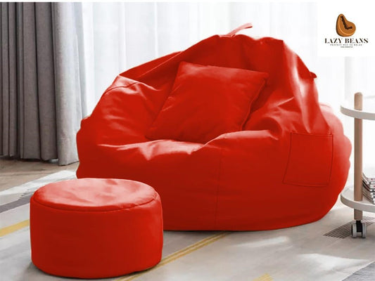 Lazy Beans -Bean Bag (Red)