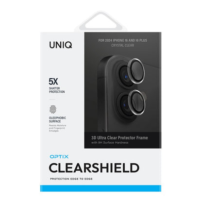 Uniq Optix Iphone 16 (2024) 6.1/6.7 Camera Lens Protector - Crystal (Clear)