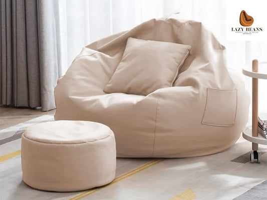 Lazy Beans -Bean Bag (Beige)