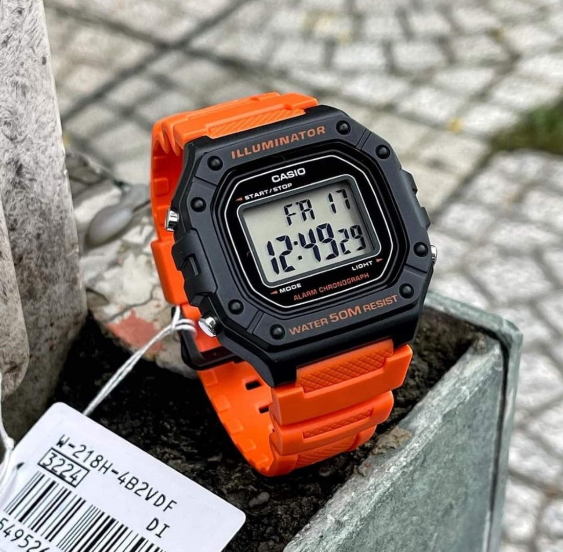 CASIO-W-218H-4B2V-ORANGE