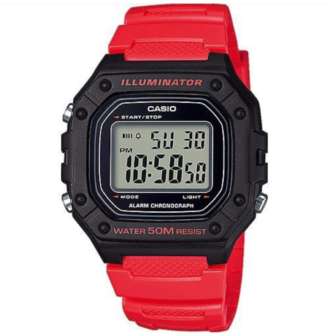 CASIO-W-218H-4B2V-RED