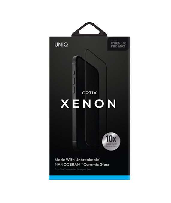 Uniq Optix Xenon Nanoceram Iphone 16 Pro (2024) 6.9 Glass Screen Protector