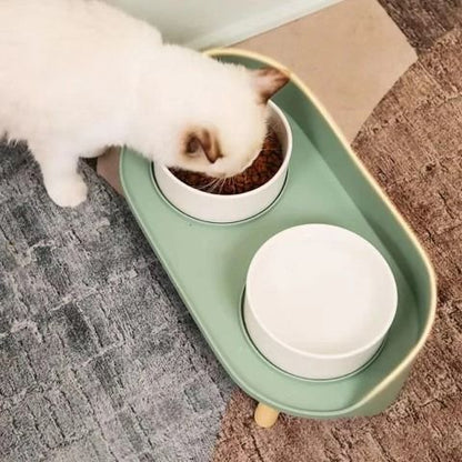 2 in1 Pet Ceramic Bowl with Holder