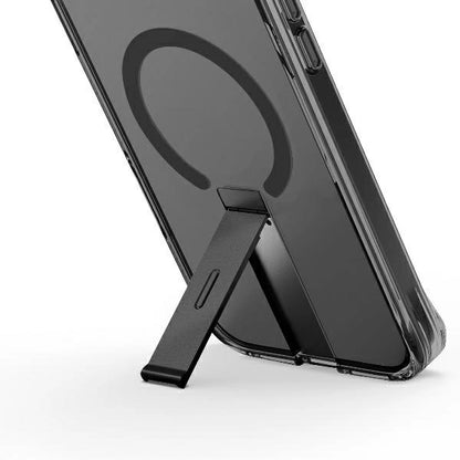 Uniq Hybrid Iphone 16 Pro (2024) 6.9 Magclick Charging Eleva With Vertical Stand - Carbon (Black)