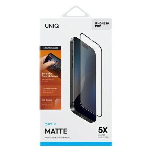 Uniq Optix Matte Iphone 16 Pro (2024) 6.3 Glass Screen Protector - Matte