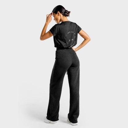 SQUATWOLF Luxe Wide Leg Pants - Onyx