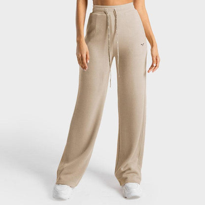 SQUATWOLF Luxe Wide Leg Pants - Stone