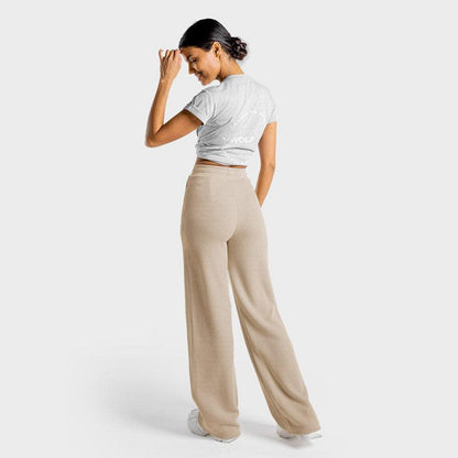 SQUATWOLF Luxe Wide Leg Pants - Stone