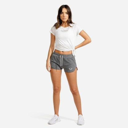 SQUATWOLF She-Wolf Crop Top - White