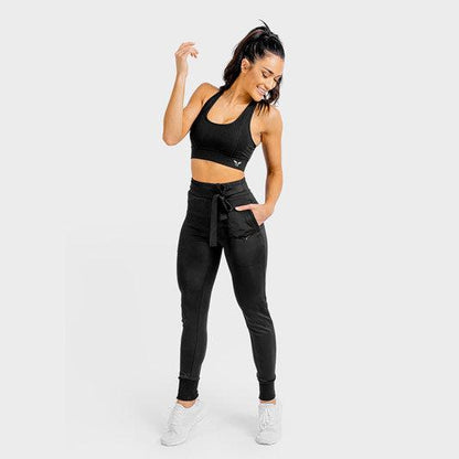 SQUATWOLF She-Wolf Do-Knot Jogger Pants - Black